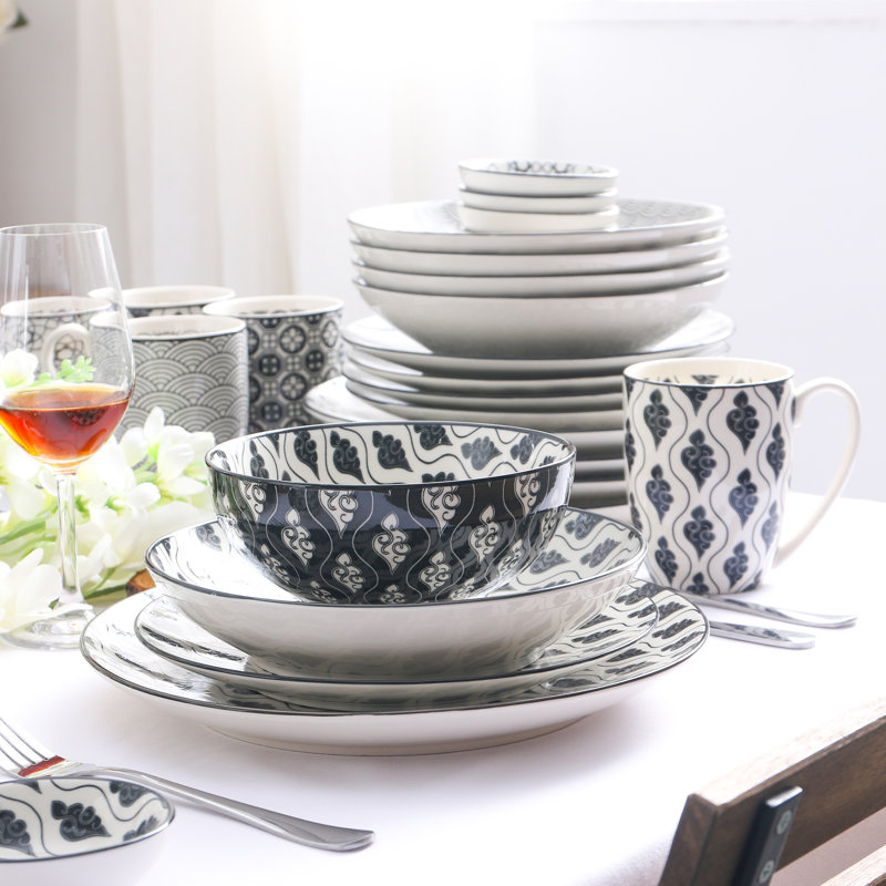 Vancasso 48 Piece Dinnerware Set, Service for 8 & Reviews Wayfair